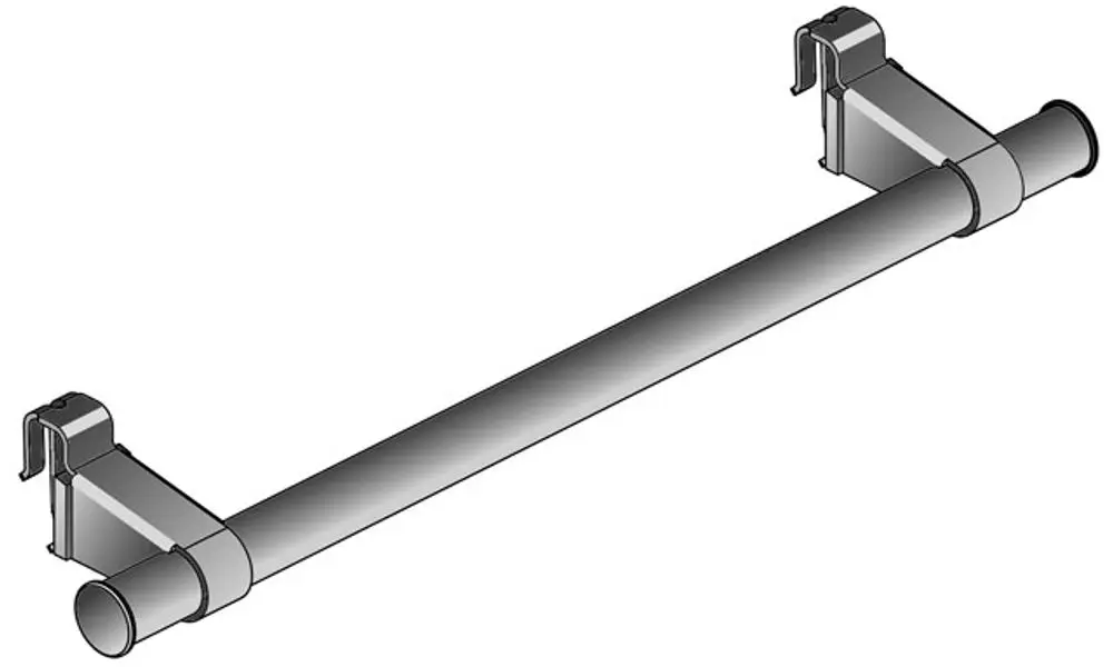 Kermi Handtuchbügel, Länge 750 mm, Oberfläche weiß, ZC00400003